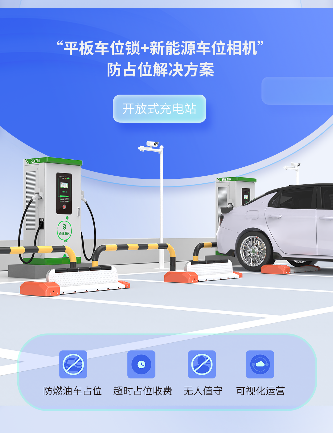 車位高周轉(zhuǎn)，營收增兩成！百勝充電站防占位解決方案助力高效運營